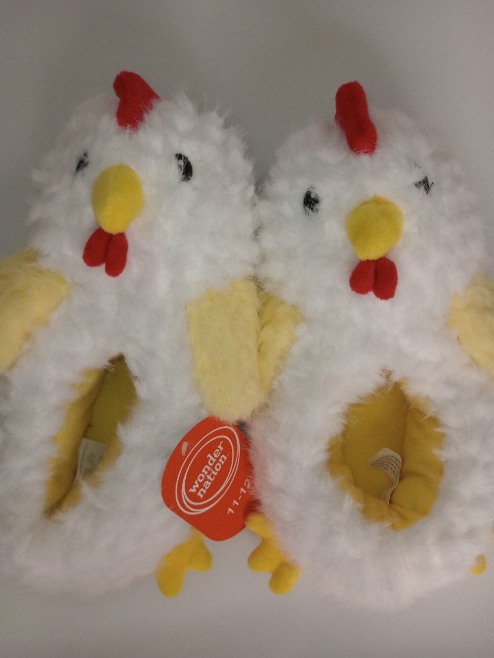 Wonder Nation Kids Chicken Slippers – Size 11-12 – New with Tag